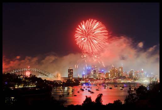 sydney harbour on new years eve